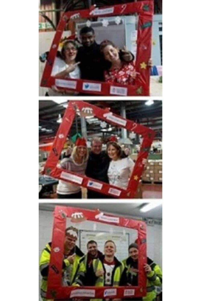 Employees with Christmas Jumpers on