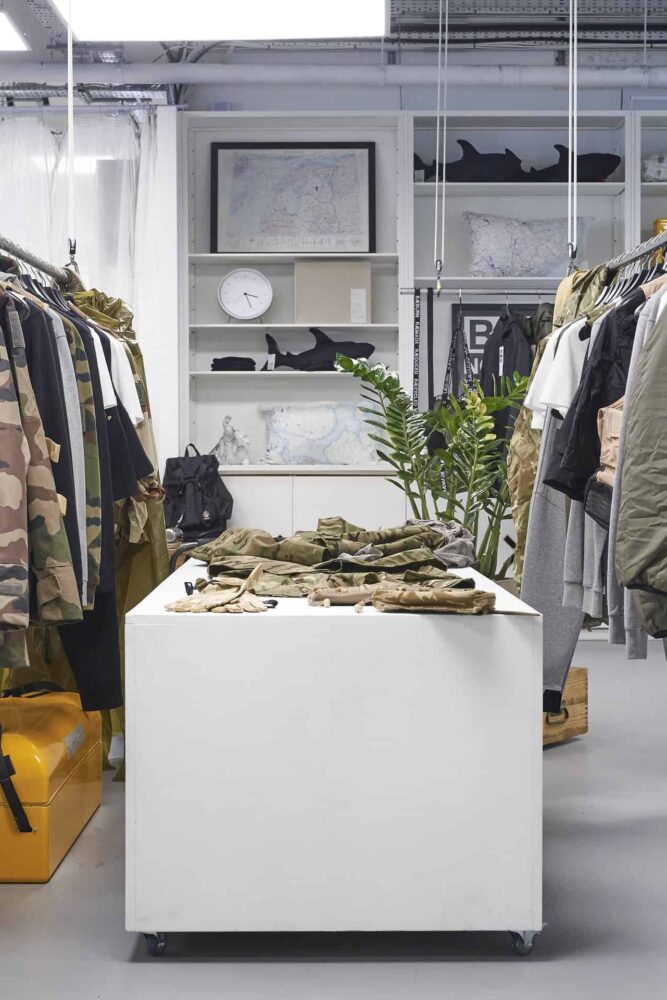 Raeburn Store with clothing rails